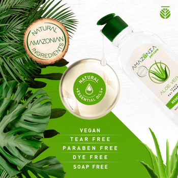 Shampoo Amazonia Vegano Aloe Vera Dog y Cat x 500ml