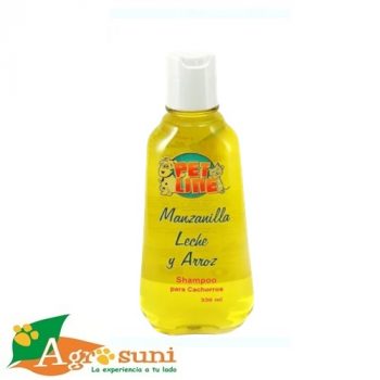Shampoo para cachorros " Manzanilla, leche y arroz" x 330ml