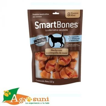 Smartbones "Sabor mantequilla de mani" x 8 huesos mini