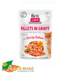 Brit Care Cat Filetes en jugo con Salmon x 85gr
